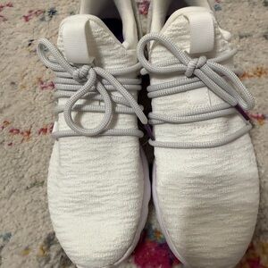 Sorel White Sneakers with Purple Accents